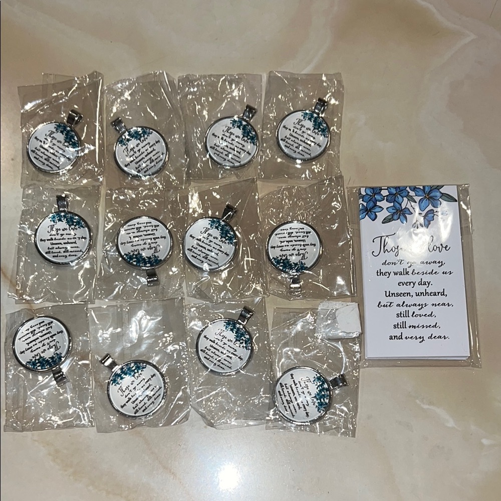 NWOT โThose We Loveโ 12pc Pendants & Cards